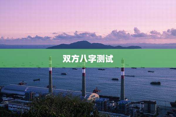 双方八字测试
