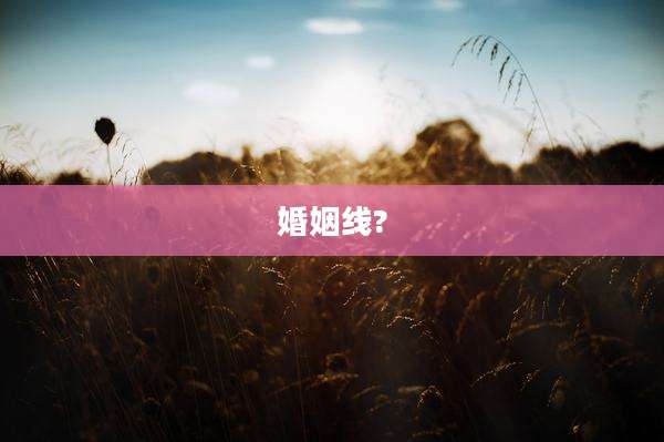 婚姻线?