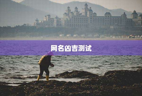 网名凶吉测试