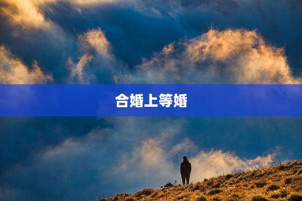合婚上等婚
