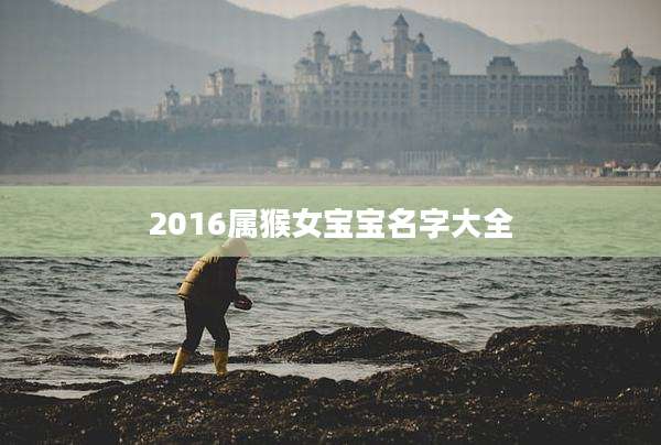 2016属猴女宝宝名字大全