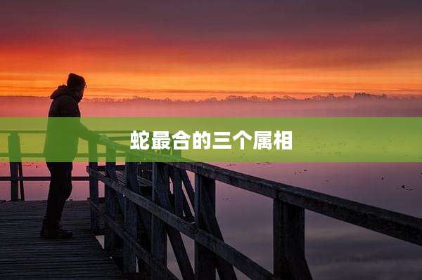 蛇最合的三个属相