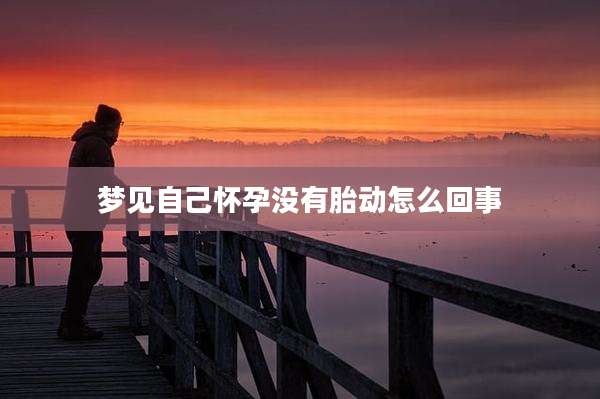 梦见自己怀孕没有胎动怎么回事