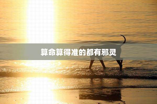 算命算得准的都有邪灵