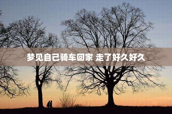 梦见自己骑车回家 走了好久好久
