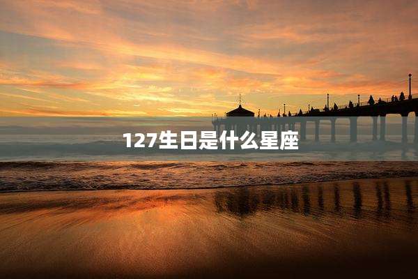 127生日是什么星座