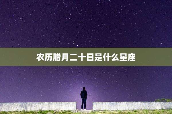 农历腊月二十日是什么星座