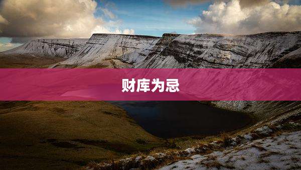 财库为忌