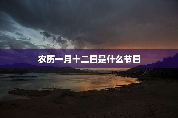 农历一月十二日是什么节日