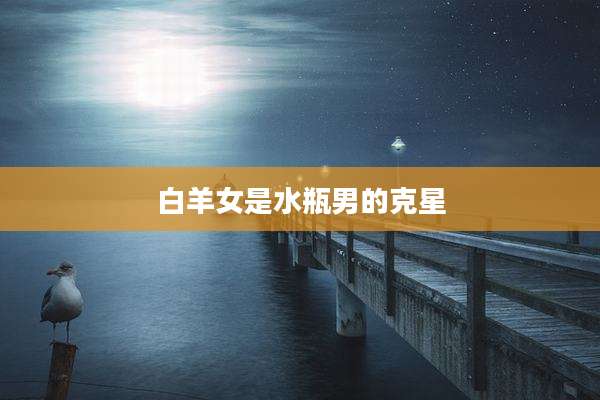 白羊女是水瓶男的克星