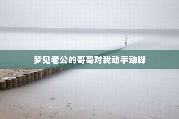 梦见老公的哥哥对我动手动脚