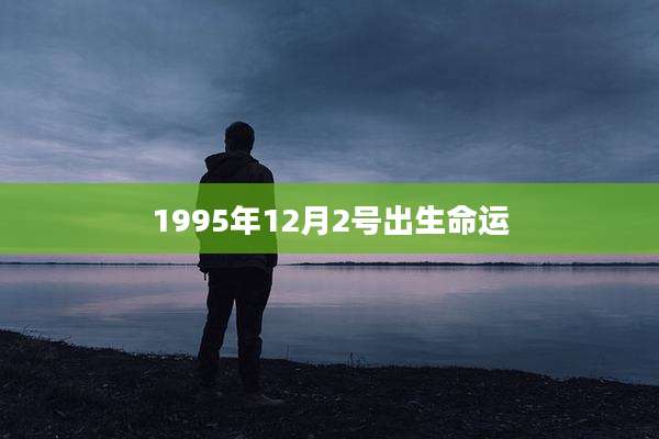 1995年12月2号出生命运