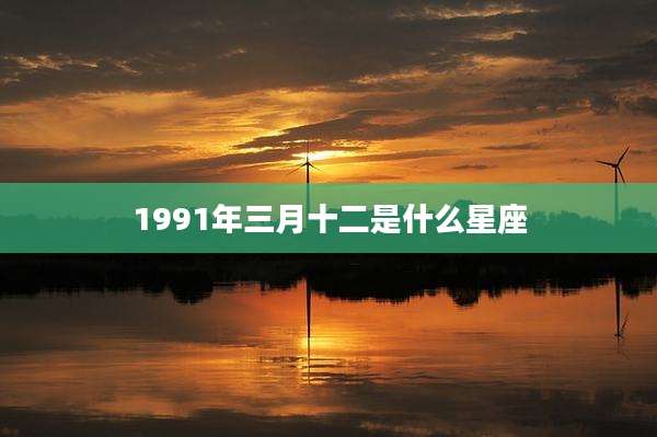 1991年三月十二是什么星座