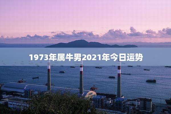 1973年属牛男2021年今日运势
