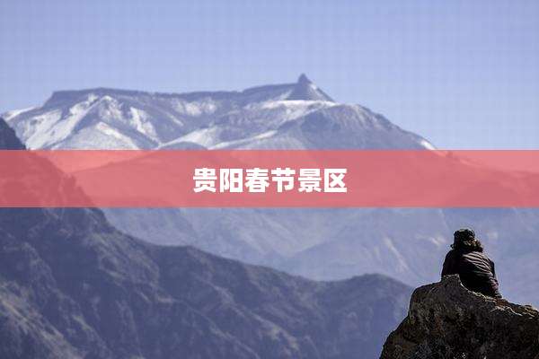贵阳春节景区