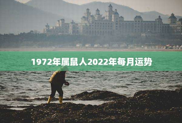 1972年属鼠人2022年每月运势