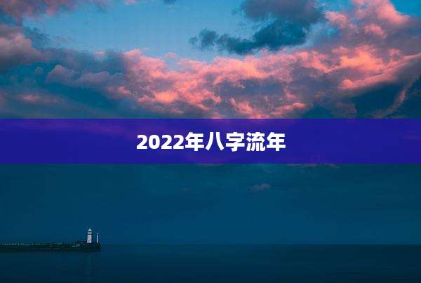 2022年八字流年