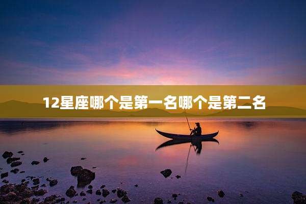 12星座哪个是第一名哪个是第二名