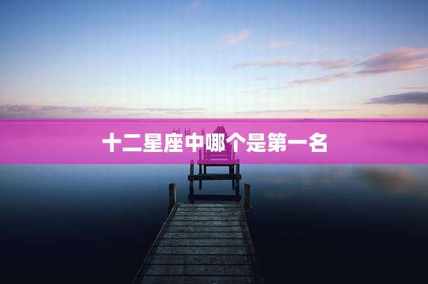 十二星座中哪个是第一名
