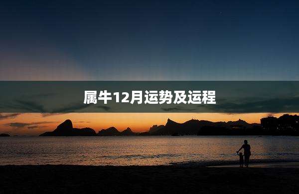 属牛12月运势及运程