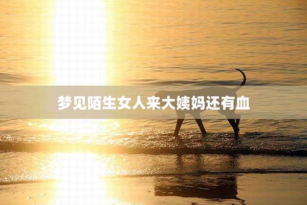 梦见陌生女人来大姨妈还有血