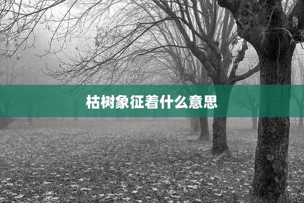 枯树象征着什么意思