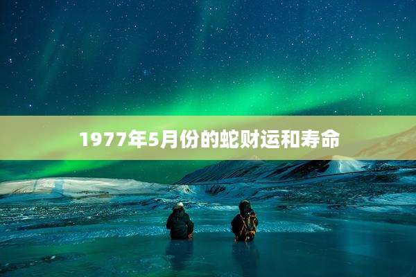 1977年5月份的蛇财运和寿命