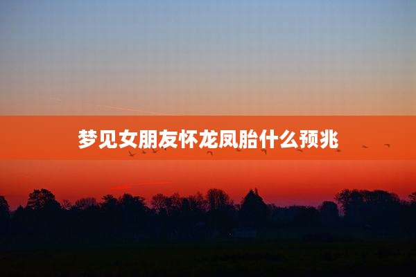 梦见女朋友怀龙凤胎什么预兆