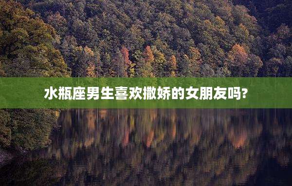 水瓶座男生喜欢撒娇的女朋友吗?