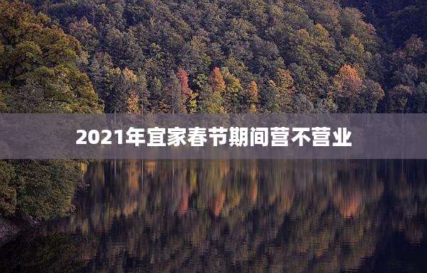 2021年宜家春节期间营不营业
