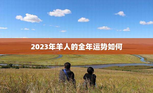 2023年羊人的全年运势如何
