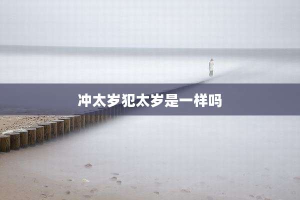 冲太岁犯太岁是一样吗