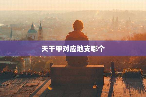 天干甲对应地支哪个