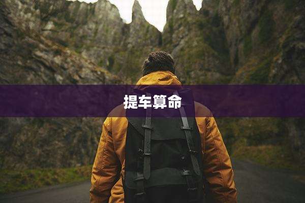 提车算命