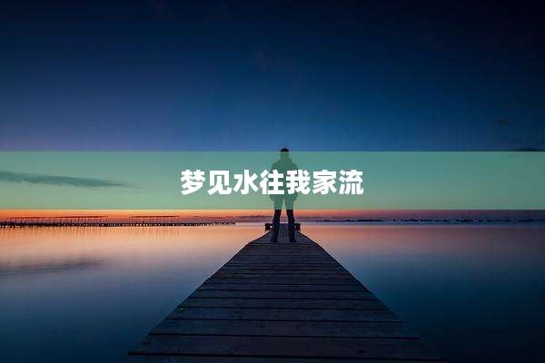 梦见水往我家流