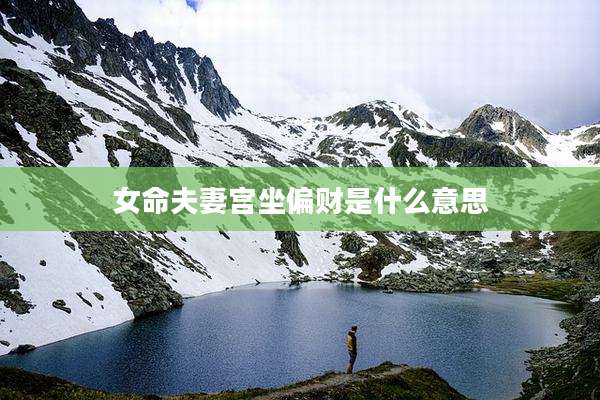 女命夫妻宫坐偏财是什么意思
