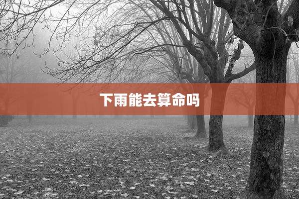 下雨能去算命吗