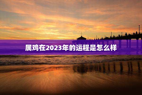 属鸡在2023年的运程是怎么样