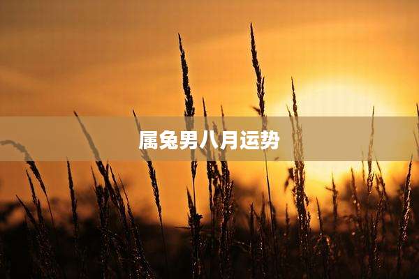 属兔男八月运势