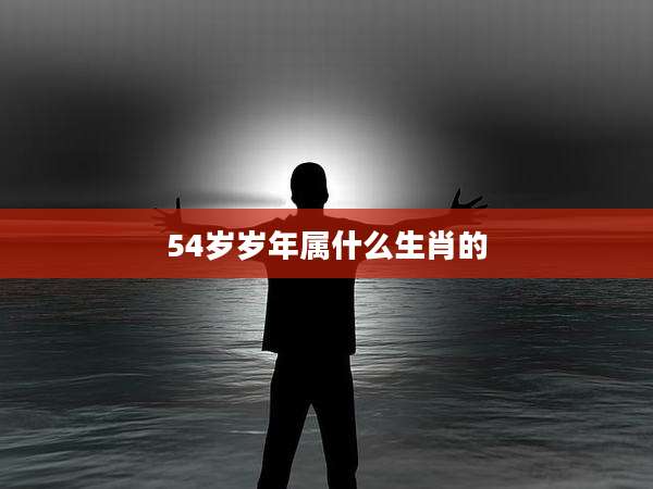 54岁岁年属什么生肖的