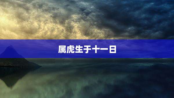 属虎生于十一日