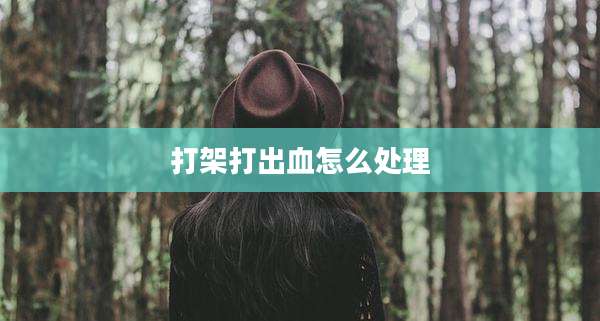 打架打出血怎么处理