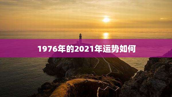 1976年的2021年运势如何