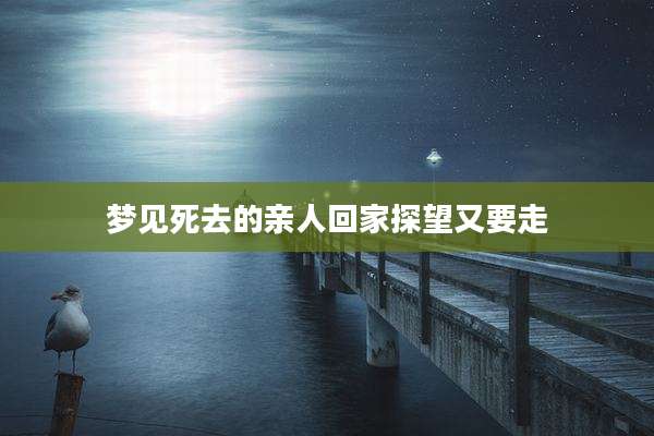 梦见死去的亲人回家探望又要走