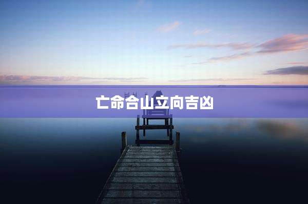 亡命合山立向吉凶