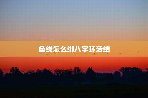 鱼线怎么绑八字环活结