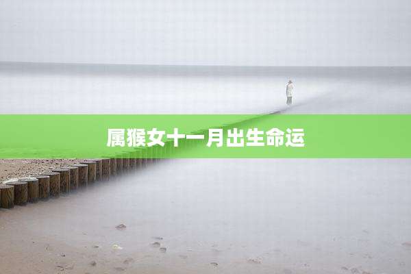 属猴女十一月出生命运