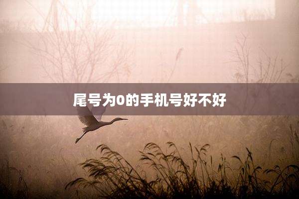 尾号为0的手机号好不好