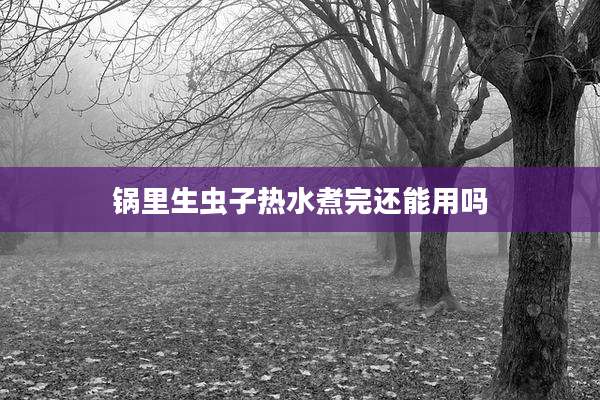 锅里生虫子热水煮完还能用吗