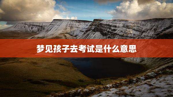 梦见孩子去考试是什么意思